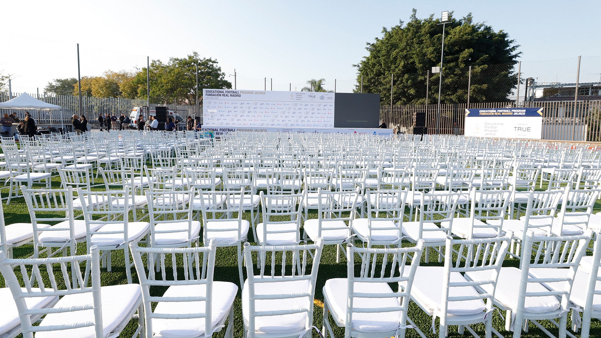 Preparativos del evento Educational Football Program Jalisco